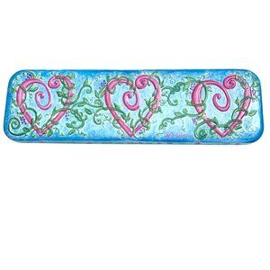 2. Brighton Decorative Heart & Vine Metal Tin Box